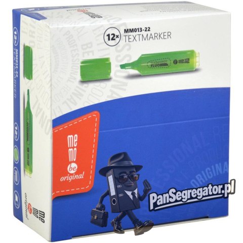 Zakreślacz MEMOBE neon zielony MM013-22