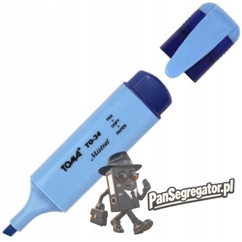 Zakreślacz MISTRAL niebieski TO-334 TOMA