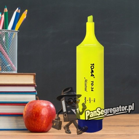 Zakreślacz MISTRAL żółty TO-334 TOMA