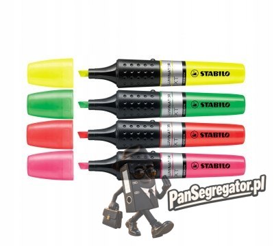 Zakreślacz STABILO 71/4 LUMINATOR 4szt.