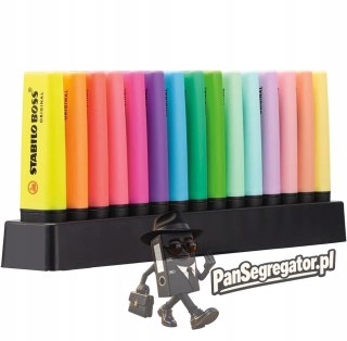 Zakreślacz STABILO BOSS 15kol. w etui 7015-01-5