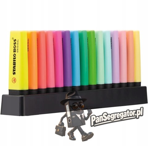 Zakreślacz STABILO BOSS 15kol. w etui 7015-01-5