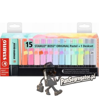 Zakreślacz STABILO BOSS 15kol. w etui