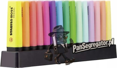 Zakreślacz STABILO BOSS 15kol. w etui