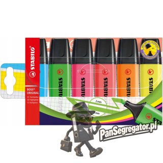 Zakreślacz STABILO BOSS 6szt. w etui 70/6
