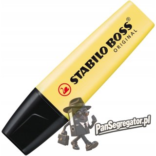 Zakreślacz STABILO BOSS 70/144 pastelowy żółty żółty