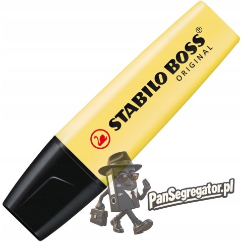 Zakreślacz STABILO BOSS 70/144 pastelowy żółty żółty