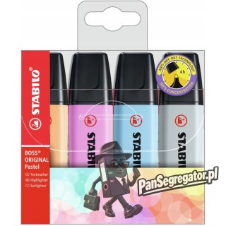 Zakreślacz STABILO BOSS ORIGINAL Pastel (4 szt.) 70/4-4