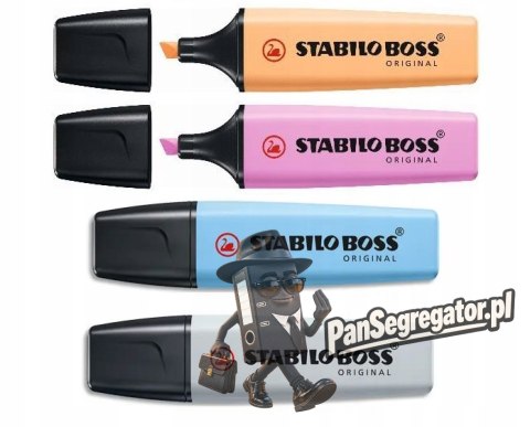 Zakreślacz STABILO BOSS ORIGINAL Pastel (4 szt.) 70/4-4
