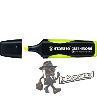 Zakreślacz STABILO GREEN BOSS 6070/24 żółty