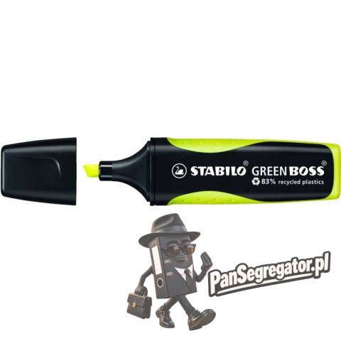 Zakreślacz STABILO GREEN BOSS 6070/24 żółty