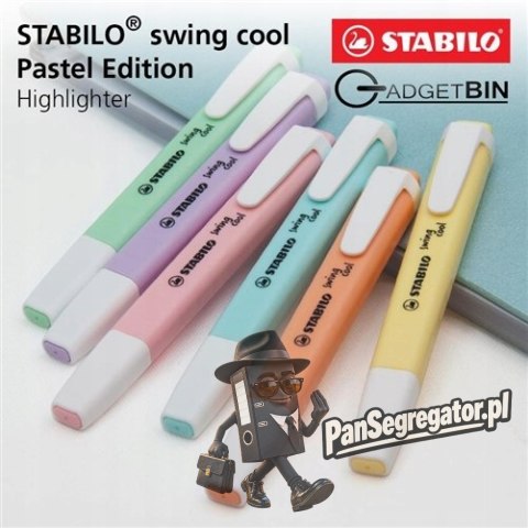Zakreślacz STABILO SWING COOL pastel kpl. 6szt. 275/6-08 STABILO