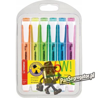 Zakreślacz STABILO SWING COOL zestaw 6szt. w etui 275/6-3
