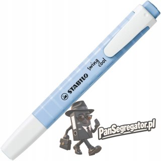 Zakreślacz STABILO swing cool 275/111-8 pastel niebieski