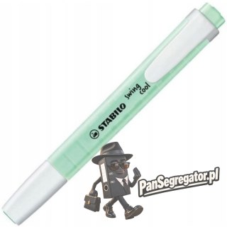 Zakreślacz STABILO swing cool 275/116-8 pastel zielony