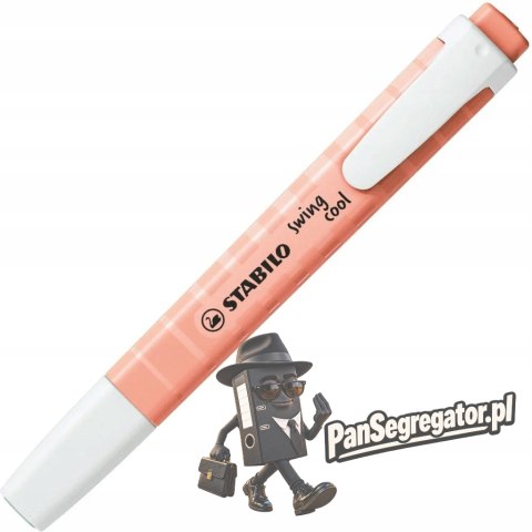 Zakreślacz STABILO swing cool 275/126-8 pastel pomarańczowy
