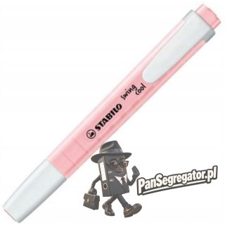 Zakreślacz STABILO swing cool 275/129-8 pastel różowy