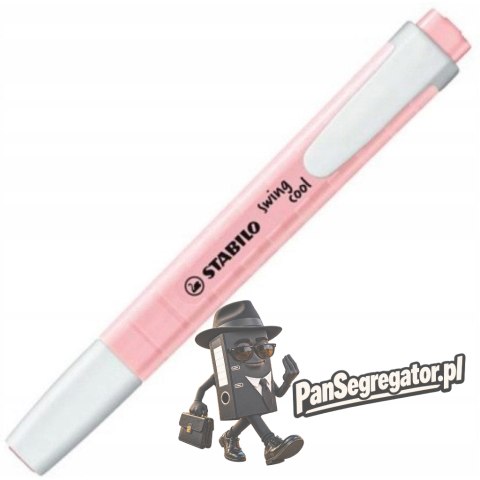 Zakreślacz STABILO swing cool 275/129-8 pastel różowy