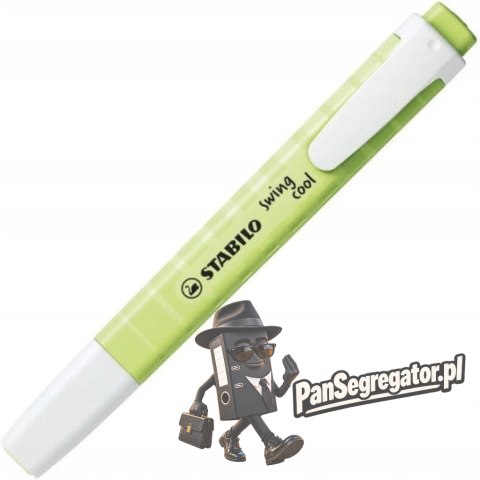 Zakreślacz STABILO swing cool 275/133-8 pastel limonkowy