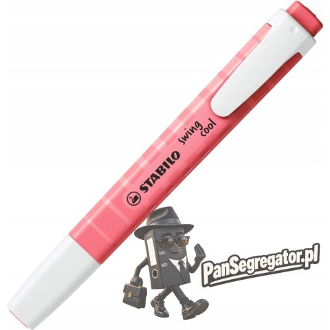Zakreślacz STABILO swing cool 275/150-8 pastel różowy ciemny