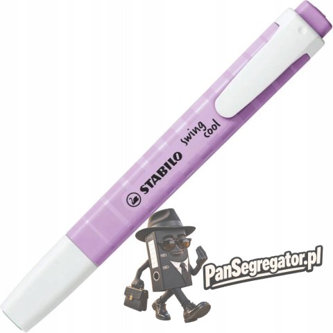 Zakreślacz STABILO swing cool 275/155-8 pastel fioletowy