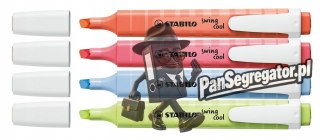 Zakreślacz STABILO swing cool pastel 4 szt. nowe kolory w etui 275/4-08-1