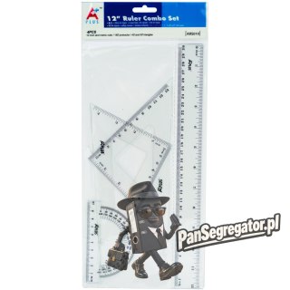 Zestaw kreślarki szkolny z linijka 30cm ARS010
