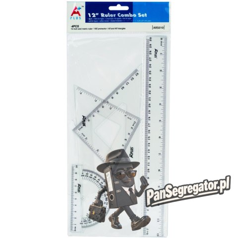 Zestaw kreślarki szkolny z linijka 30cm ARS010