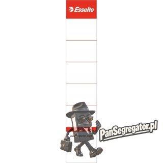 Etykiety grzbietowe do segregatorów 50mm (szerokość 38mm) białe 10sztuk 810811 ESSELTE