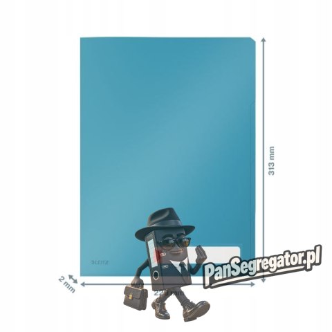 Folder A4 z 3 przegródkami, niebieska 47160061