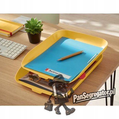 Folder A4 z kieszonką na etykietę, niebieski 47080061 LEITZ
