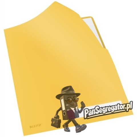 Folder A4 z kieszonką na etykietę, żółty 47080019 LEITZ