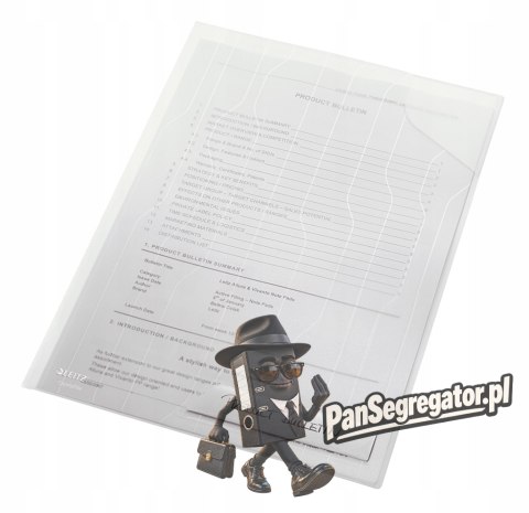 Folder Combifile A4 (5szt) przezroczysty na 40kartek 47260003 LEITZ