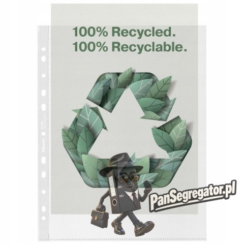 Koszulka groszkowa Recycled Premium PP 70 mic. A4 Maxi opakowanie 100sztuk 627494 ESSELTE