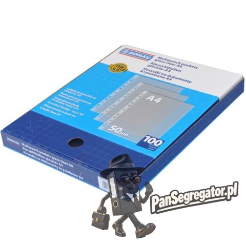 Koszulka krystaliczna A4 50mic w kartonie (100szt.) 1772100PL-00B DONAU