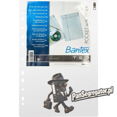 Koszulki na suwak A4 140mic (10szt) 100550062 BANTEX