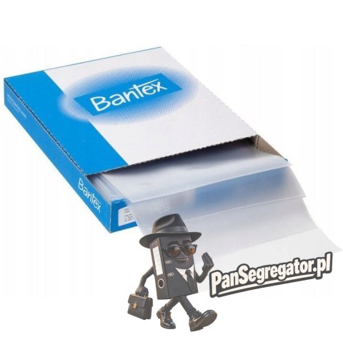 Obwoluty groszkowe na dokumenty A4 PP 90mic 100 sztuk w pudełku 100550170 BANTEX