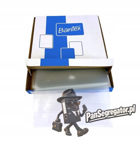 Obwoluty krystaliczne na dokumenty A4 PP 100mic 100 sztuk w pudełku BANTEX 400096107