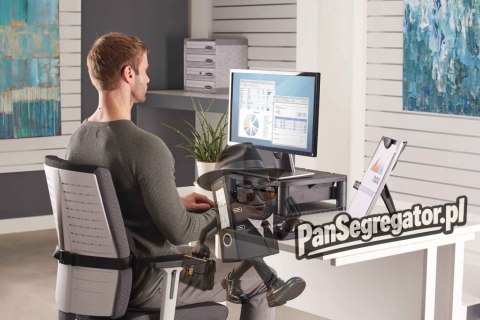 Podstawa pod monitor z szufladą grafitowa 9169501 FELLOWES