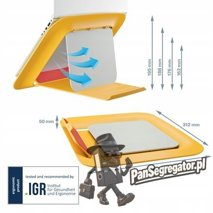 Podstawka pod laptopa Ergo Cosy żółta 64260019 LEITZ