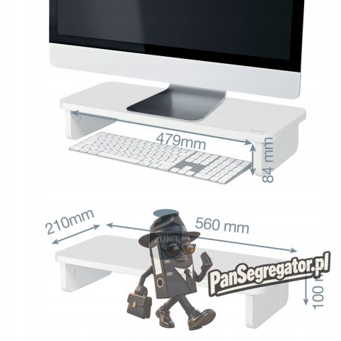 Podstawka pod monitor Ergo biała 64340001 LEITZ