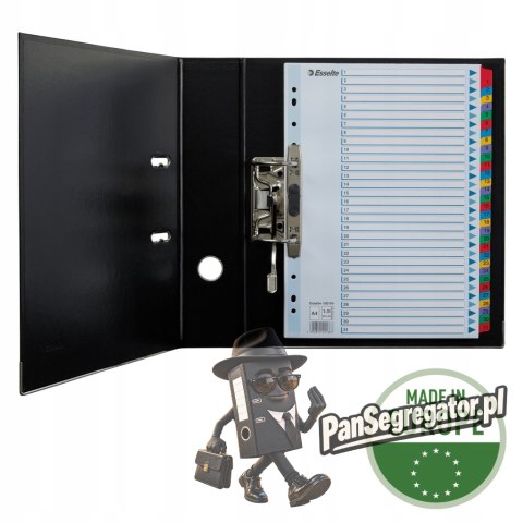 Przekładki kartonowe MYLAR A4 1-31 białe 100164 ESSELTE