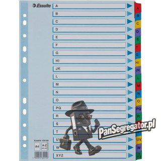 Przekładki kartonowe MYLAR A4 A-Z białe 100166 ESSELTE