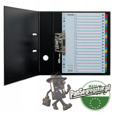 Przekładki kartonowe MYLAR A4 A-Z białe 100166 ESSELTE