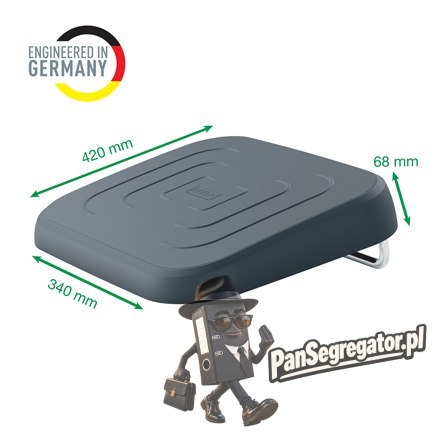 Regulowany podnóżek Leitz Ergo 80% plastiku z recyklingu szary 65460089