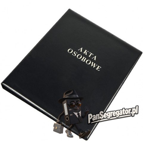 Segregator na akta osobowe A4 PVC czarny 0316-0048-01 PANTA PLAST