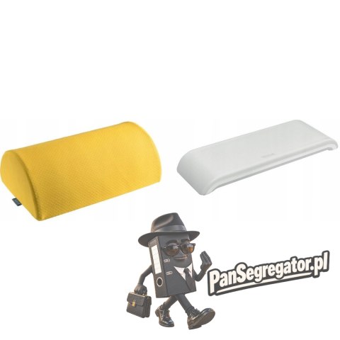 Zestaw Podnóżek żółty 53710019 + Podkładka jasno szara Ergo Cosy 64830085 LEITZ