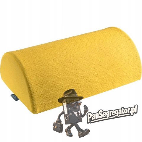 Zestaw Podnóżek żółty 53710019 + Podkładka jasno szara Ergo Cosy 64830085 LEITZ