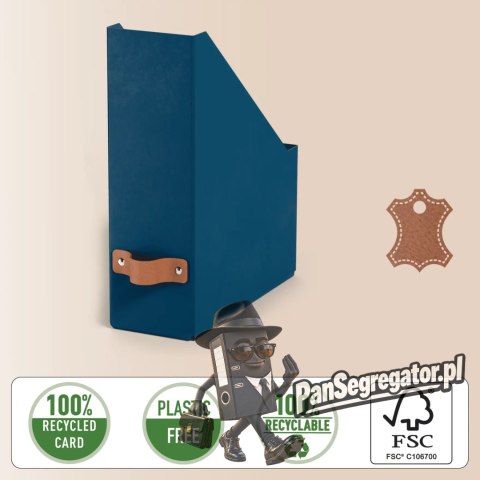 Pojemnik na dokumenty Puro z tektury w 100% z recyklingu (2szt.) granatowy 24710068 LEITZ