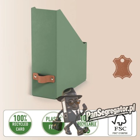 Pojemnik na dokumenty Puro z tektury w 100% z recyklingu (2szt.) zielony 24710050 LEITZ
